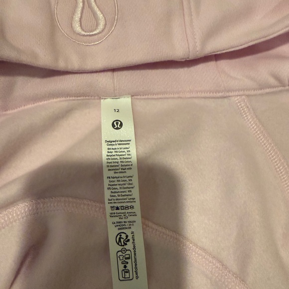 NWT $138 LULULEMON Pink Organza Scuba Full Zip Hoodie Jacket 8, 10, 12 - Picture 12 of 16